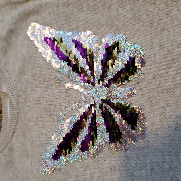 Childrens Place butterfly sequel sweater - Picture 3 of 5